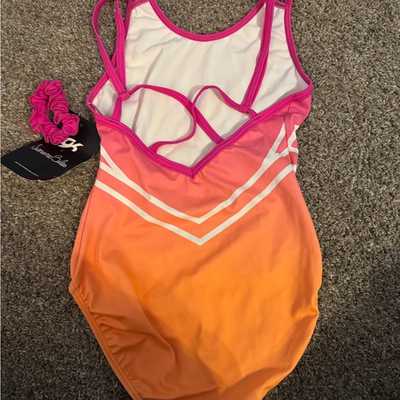 Pink and Orange Simone Biles GK Leotard - Picture 3 of 5